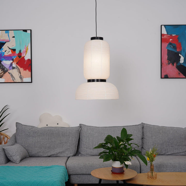 Lampa wisząca z papieru ryżowego Cocoon