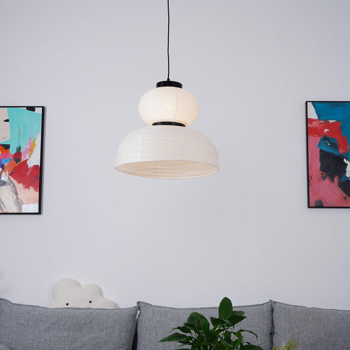 Lampa wisząca z papieru ryżowego Cocoon