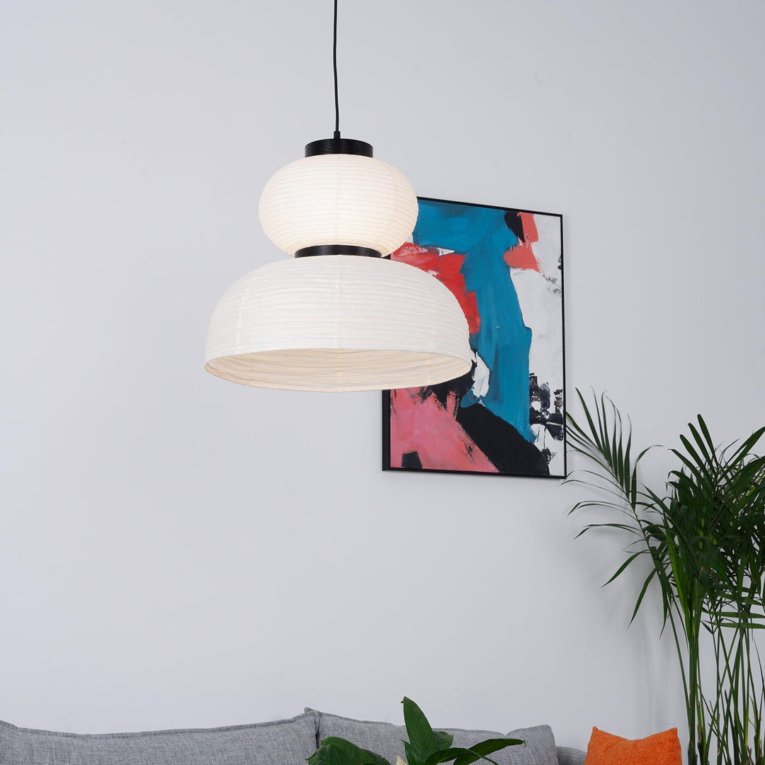 Lampa wisząca z papieru ryżowego Cocoon