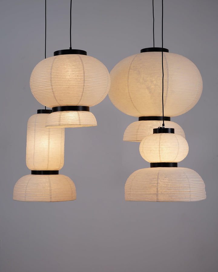 Lampa wisząca z papieru ryżowego Cocoon