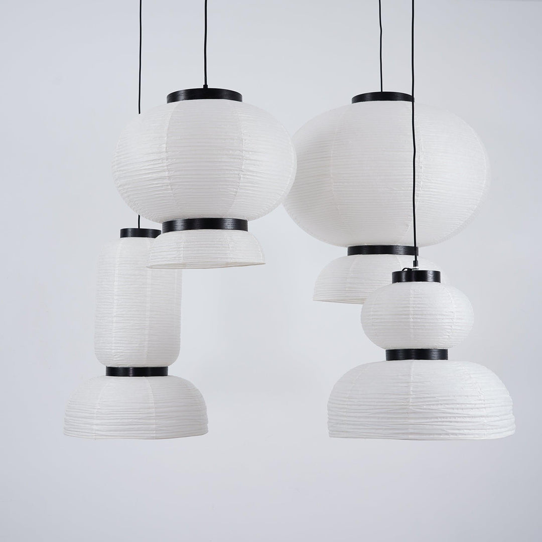 Lampa wisząca z papieru ryżowego Cocoon
