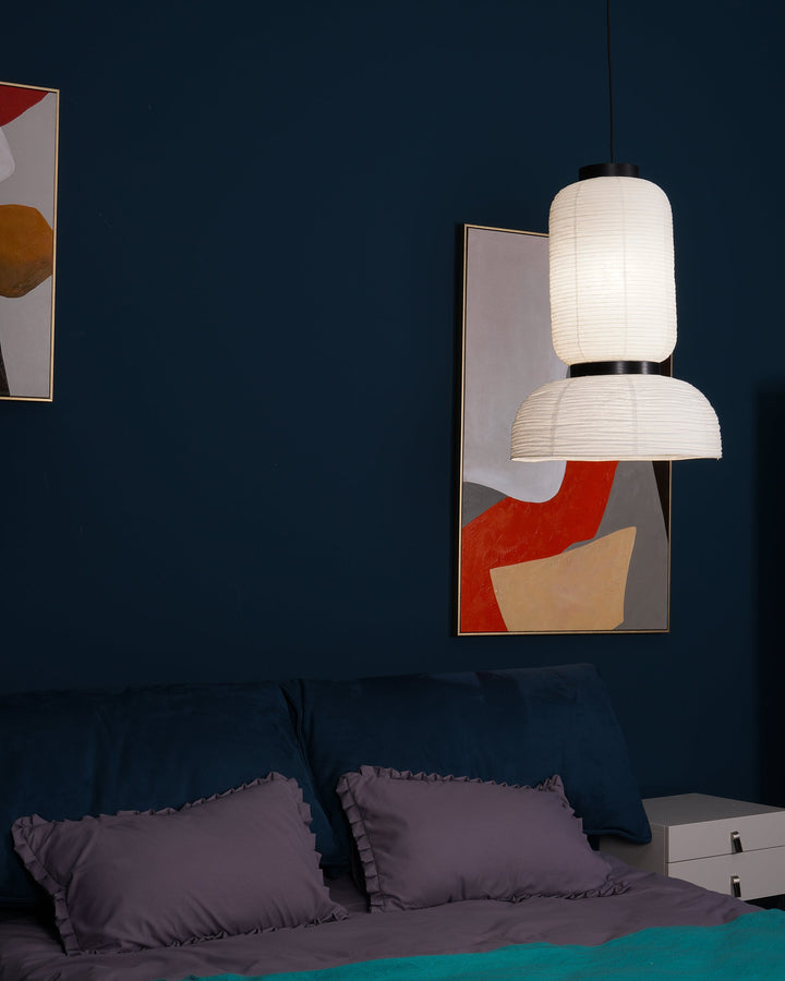 Lampa wisząca z papieru ryżowego Cocoon