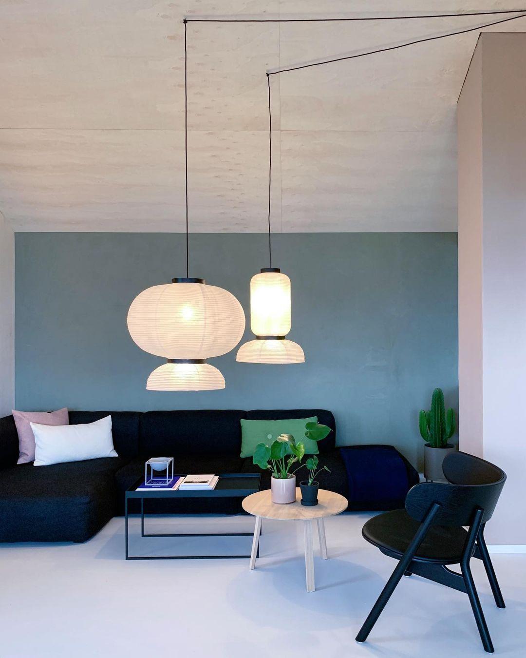 Lampa wisząca z papieru ryżowego Cocoon