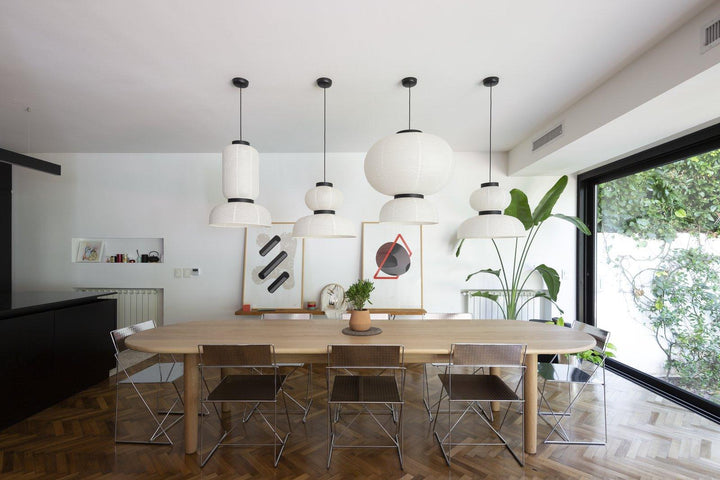 Lampa wisząca z papieru ryżowego Cocoon