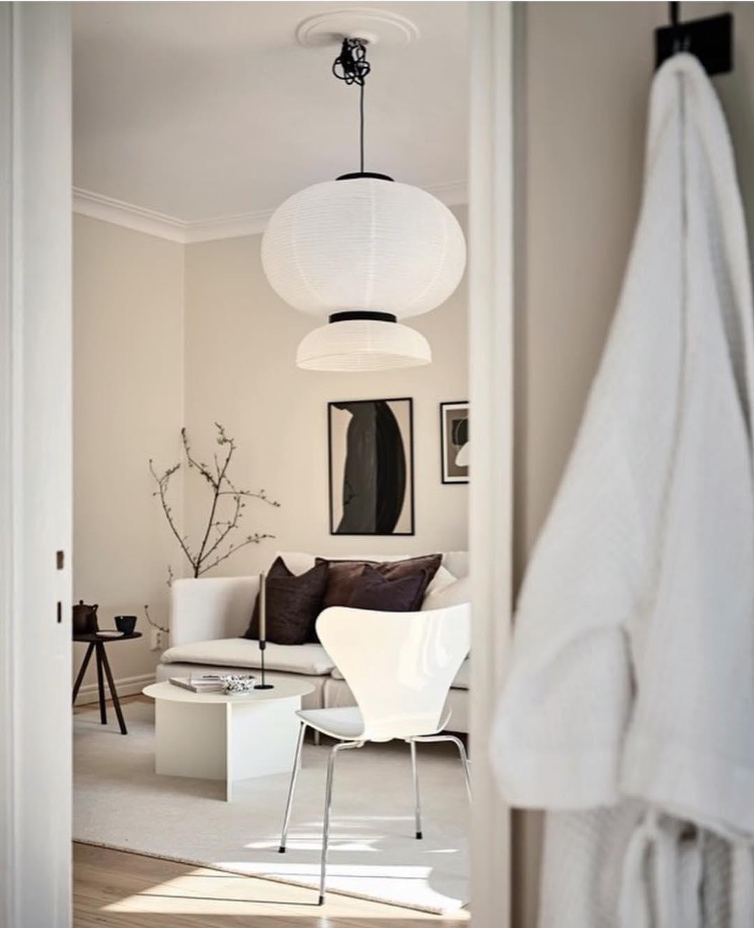 Lampa wisząca z papieru ryżowego Cocoon