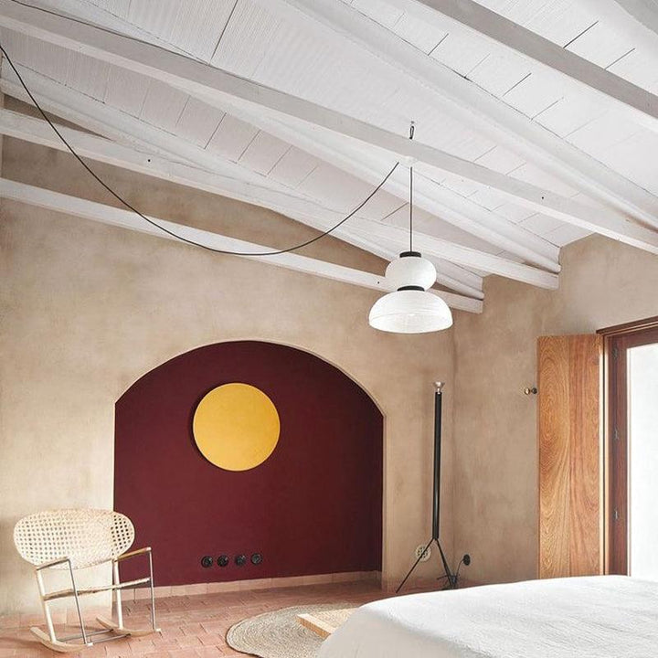 Lampa wisząca z papieru ryżowego Cocoon