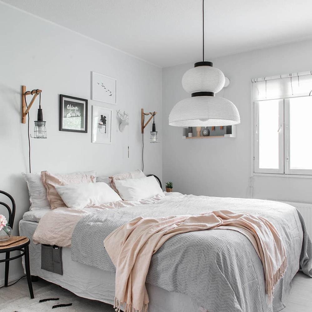 Lampa wisząca z papieru ryżowego Cocoon