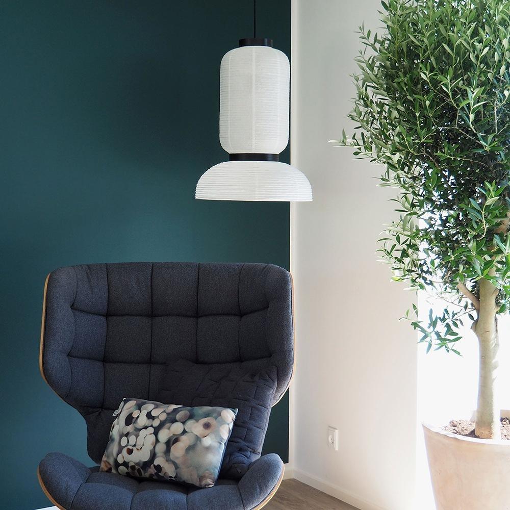 Lampa wisząca z papieru ryżowego Cocoon