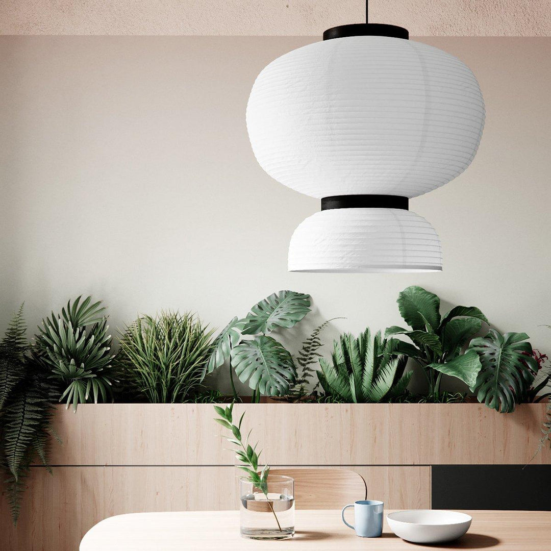Lampa wisząca z papieru ryżowego Cocoon