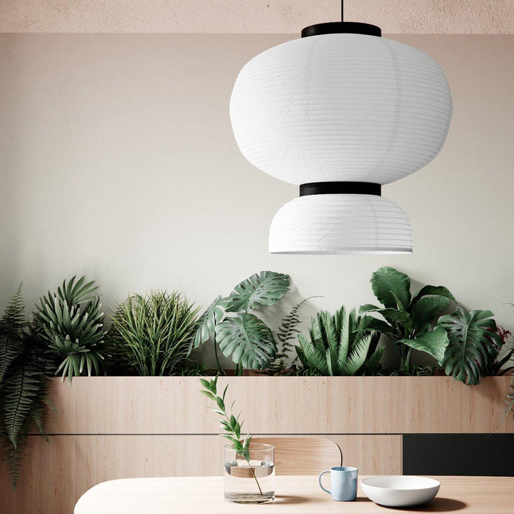 Lampa wisząca z papieru ryżowego Cocoon