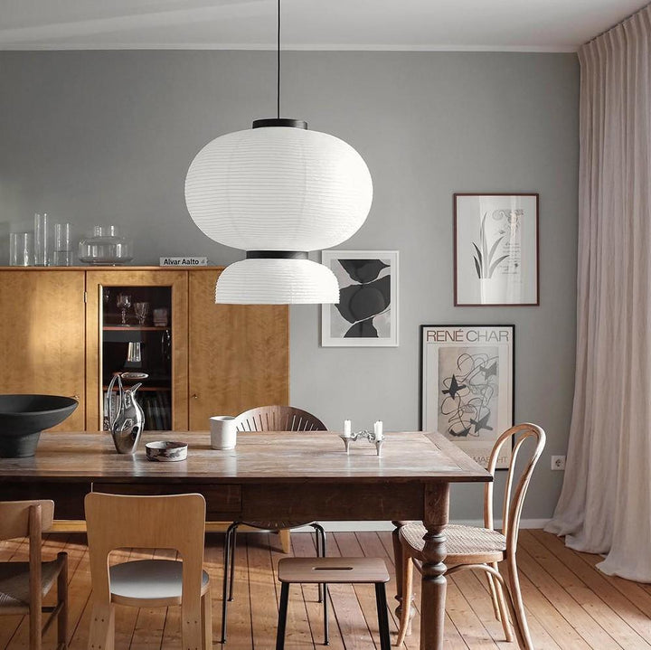 Lampa wisząca z papieru ryżowego Cocoon