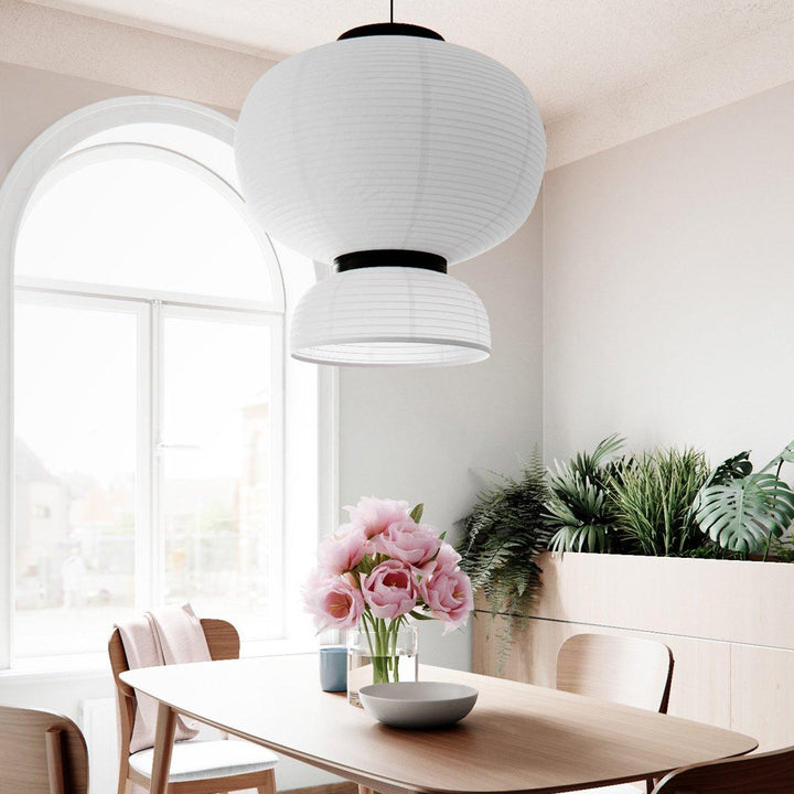 Lampa wisząca z papieru ryżowego Cocoon