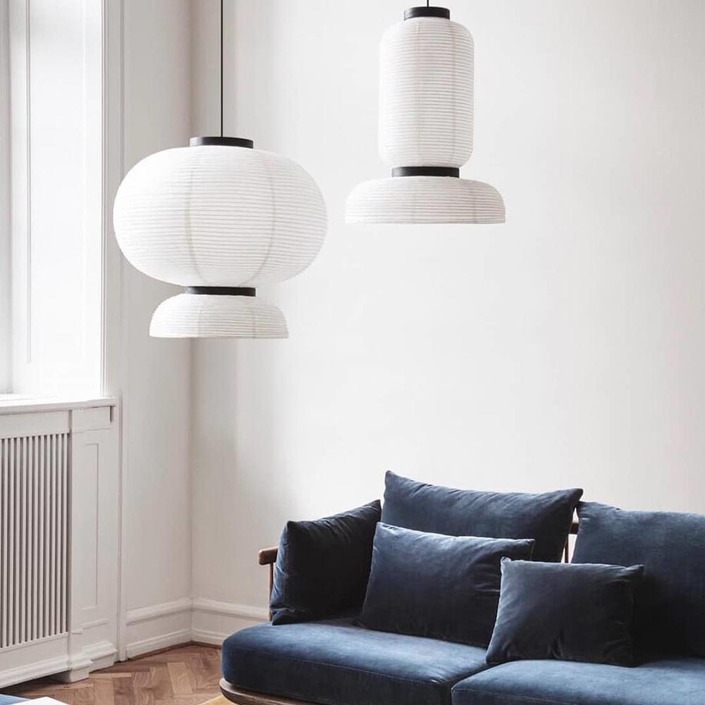 Lampa wisząca z papieru ryżowego Cocoon
