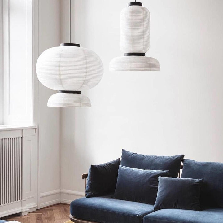 Lampa wisząca z papieru ryżowego Cocoon