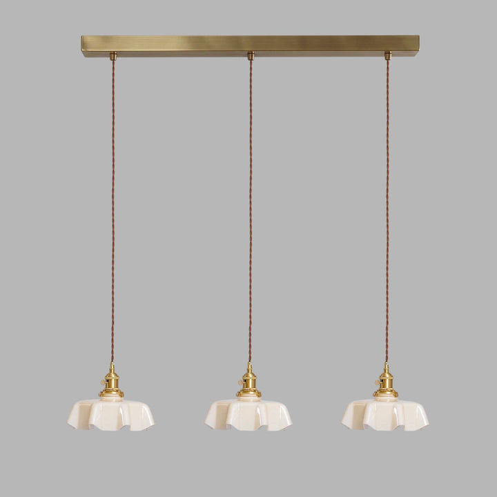 Francuska Lampa Wisząca Kwiatowa