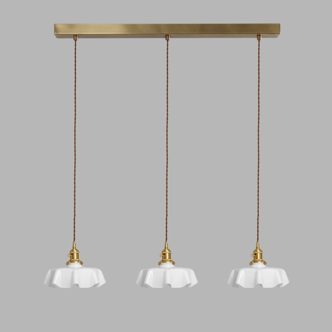 Francuska Lampa Wisząca Kwiatowa
