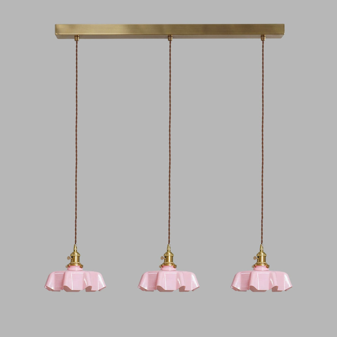 Francuska Lampa Wisząca Kwiatowa