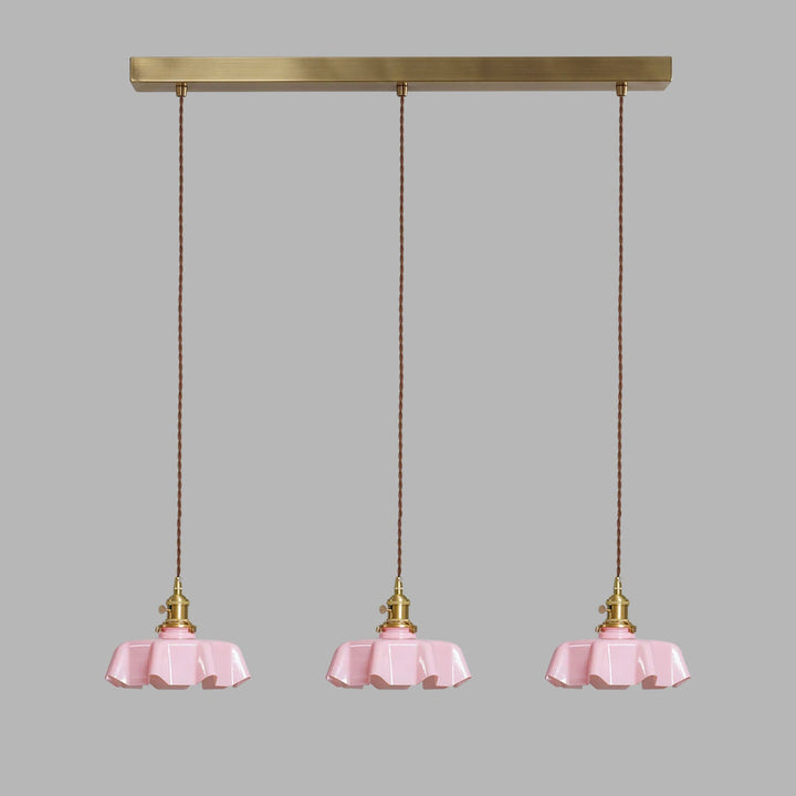 Francuska Lampa Wisząca Kwiatowa