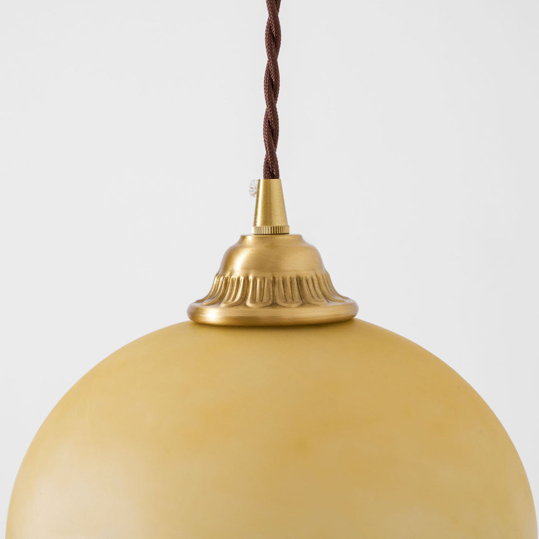 Francuskie Frędzle Mosiężny Wiszący Lampa