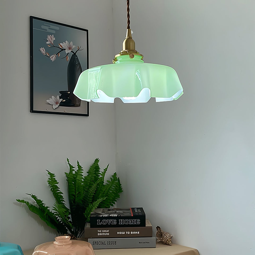 Francuska Lampa Wisząca Kwiatowa