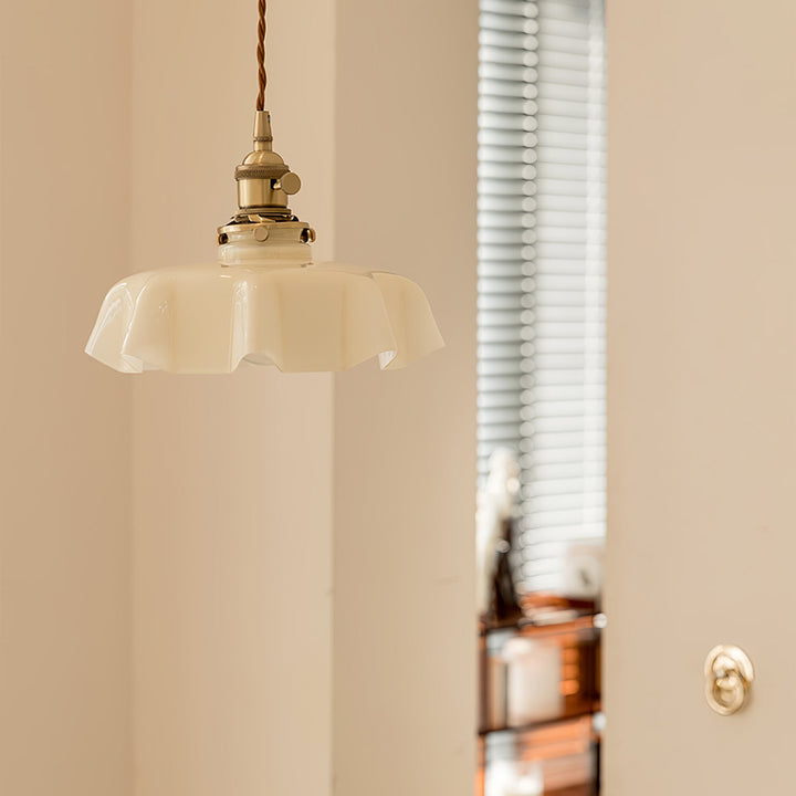 Francuska Lampa Wisząca Kwiatowa