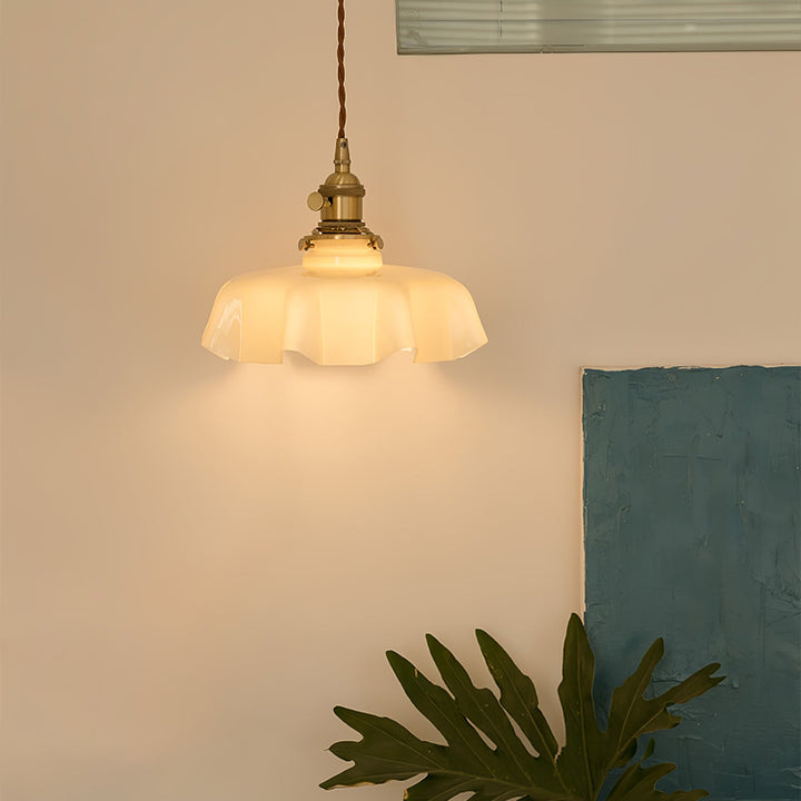 Francuska Lampa Wisząca Kwiatowa