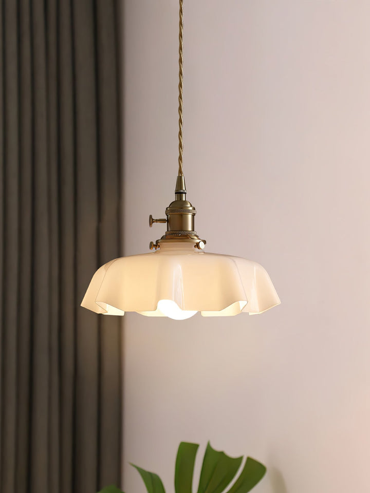 Francuska Lampa Wisząca Kwiatowa
