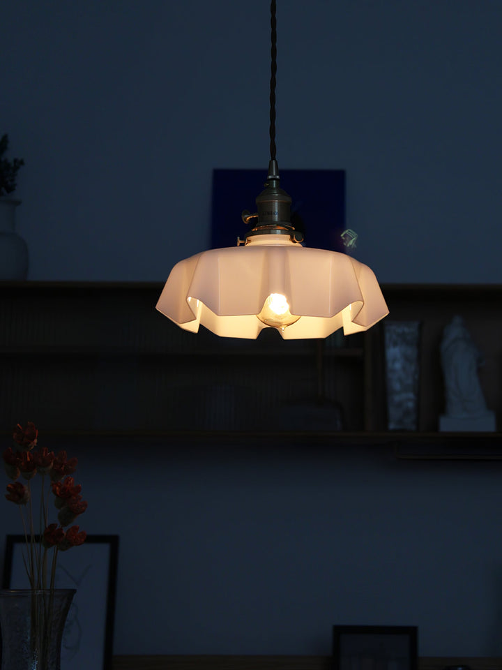 Francuska Lampa Wisząca Kwiatowa