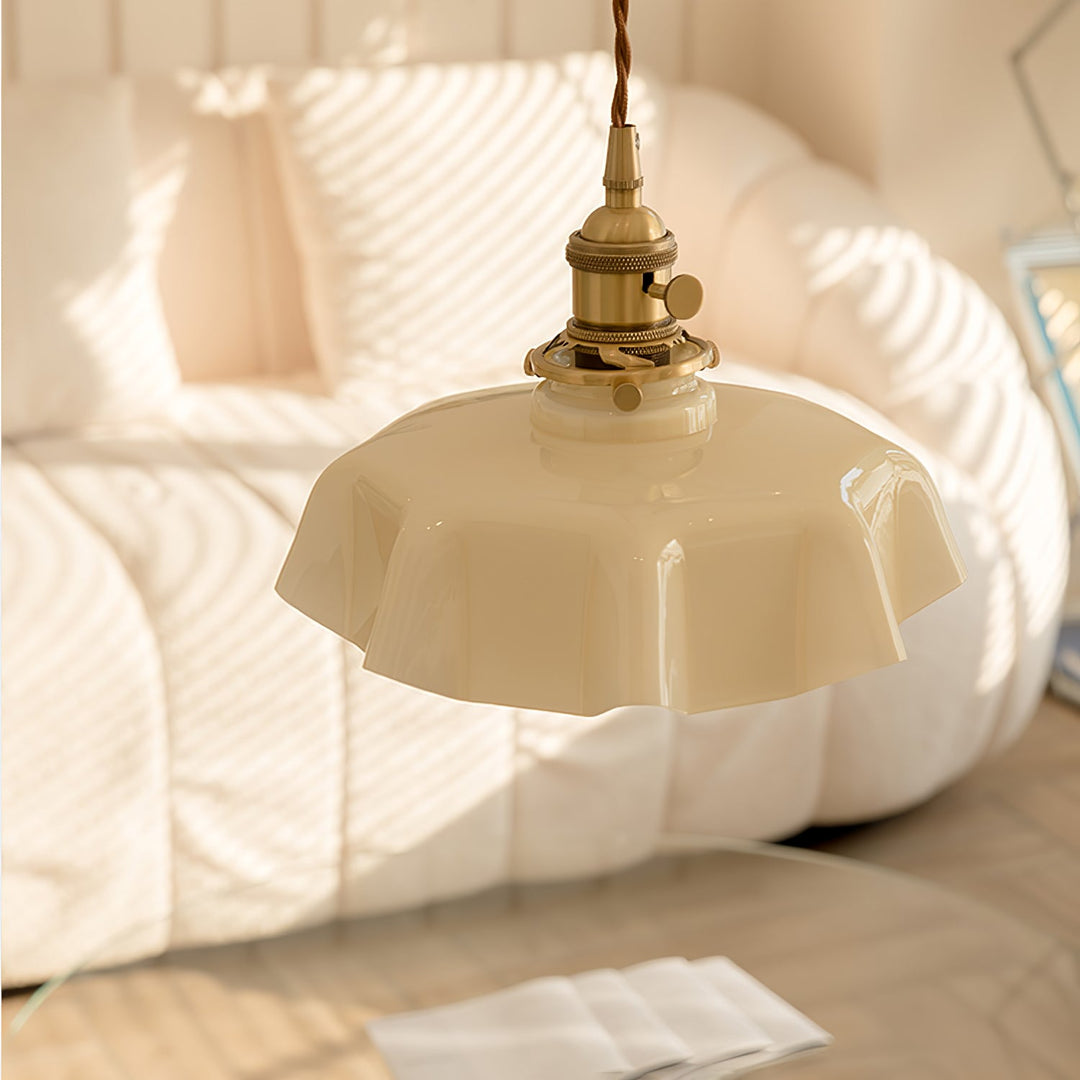Francuska Lampa Wisząca Kwiatowa