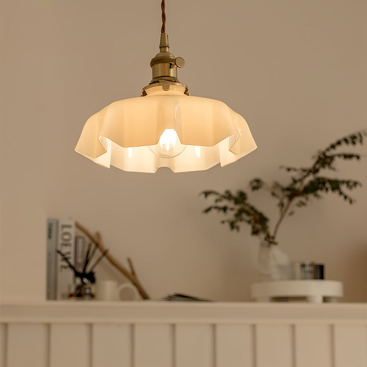 Francuska Lampa Wisząca Kwiatowa