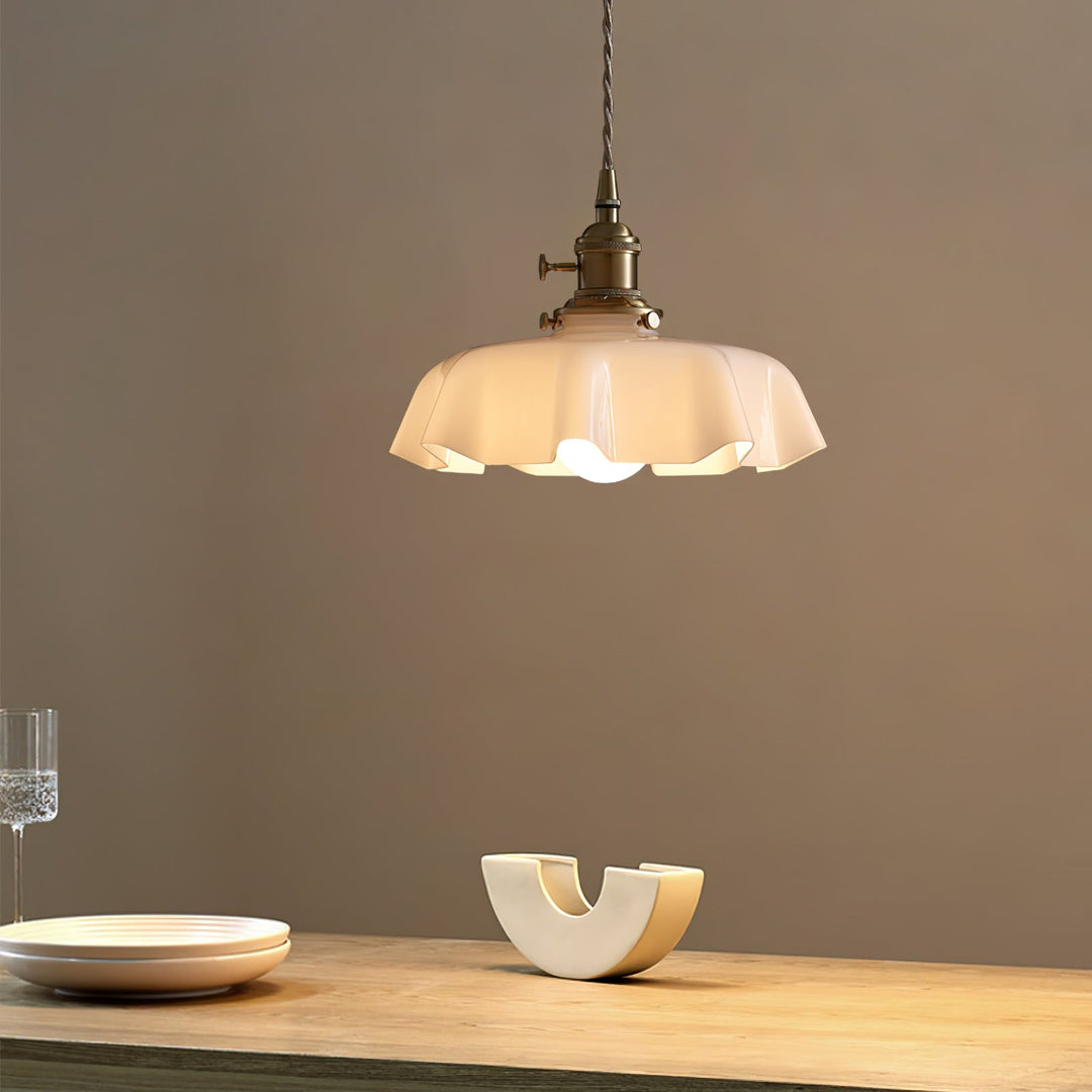 Francuska Lampa Wisząca Kwiatowa
