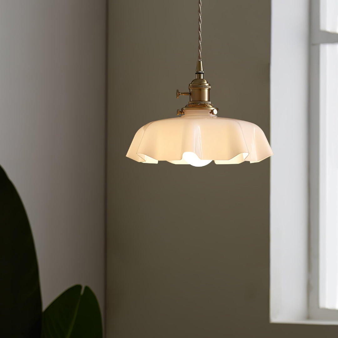 Francuska Lampa Wisząca Kwiatowa