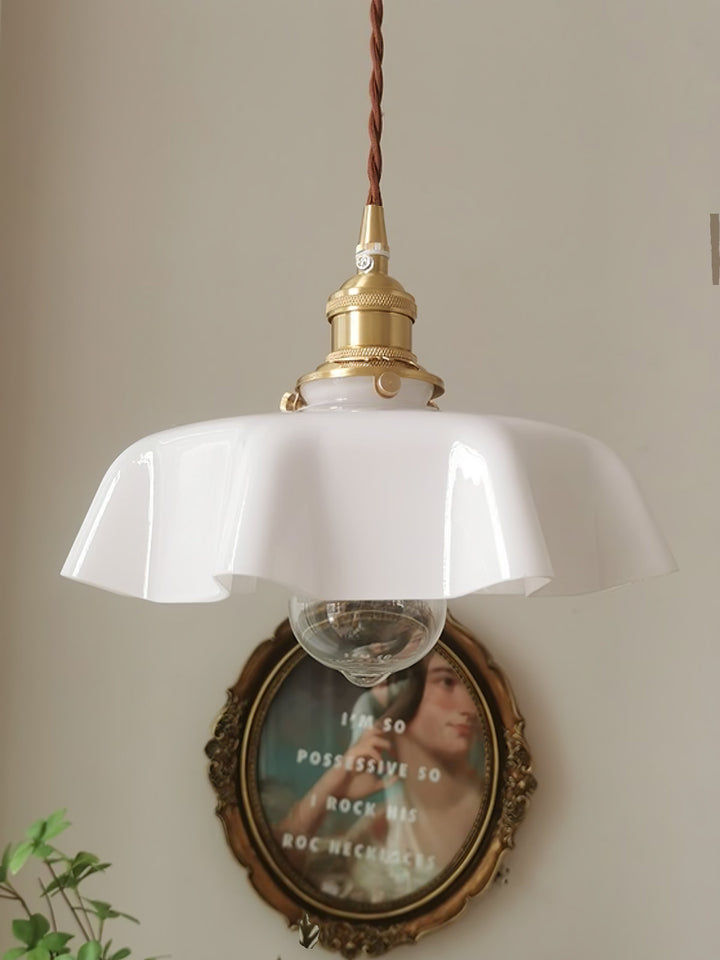Francuska Lampa Wisząca Kwiatowa