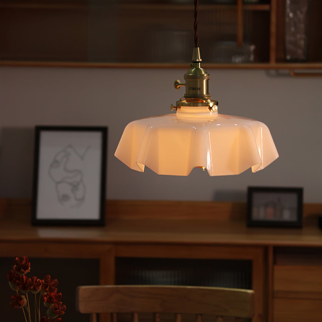 Francuska Lampa Wisząca Kwiatowa