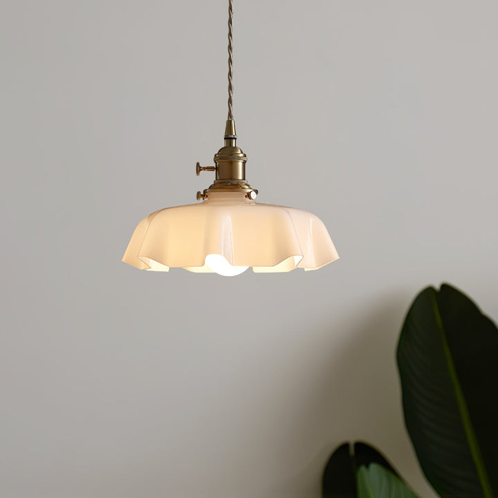 Francuska Lampa Wisząca Kwiatowa