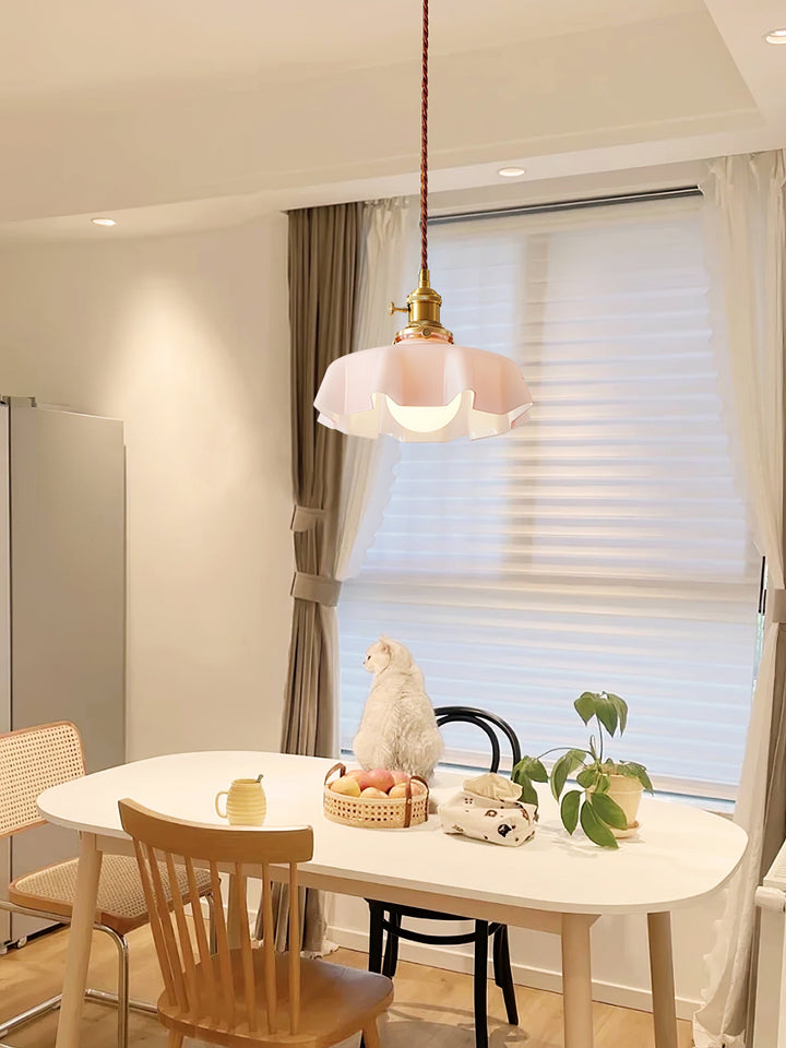 Francuska Lampa Wisząca Kwiatowa