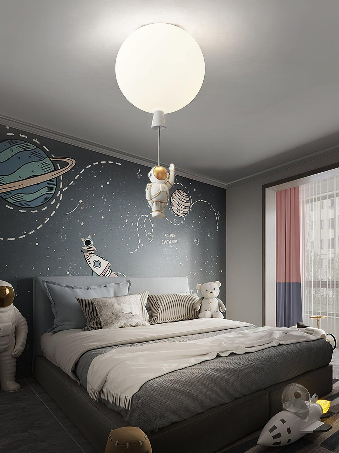 Lampa sufitowa Frosted Balloon z matowym kloszem