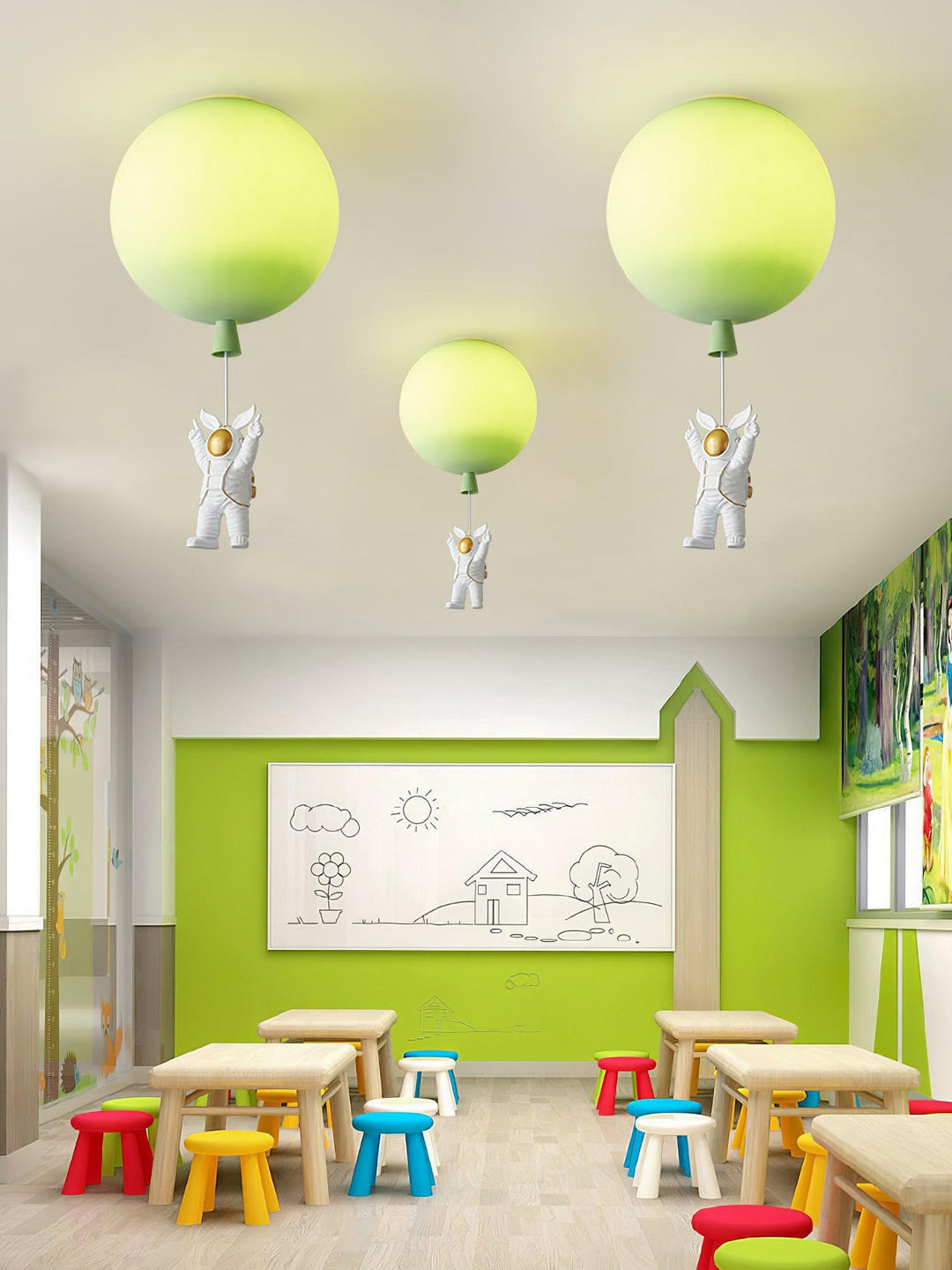 Lampa sufitowa Frosted Balloon z matowym kloszem
