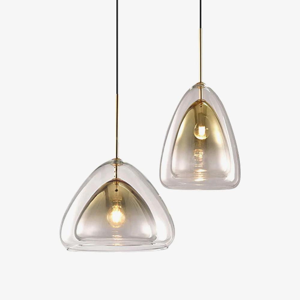 Futurystyczna Lampa Wisząca ze Szkła