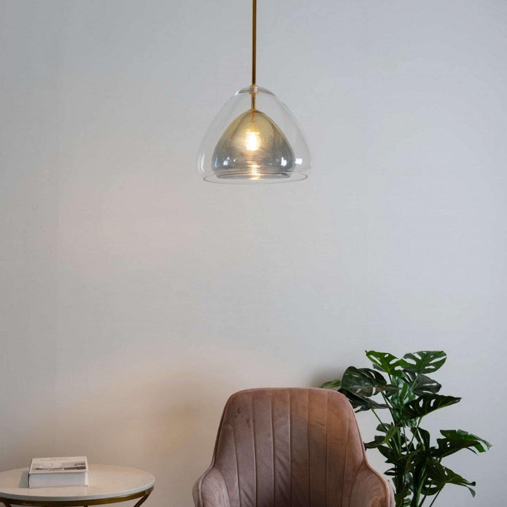 Futurystyczna Lampa Wisząca ze Szkła