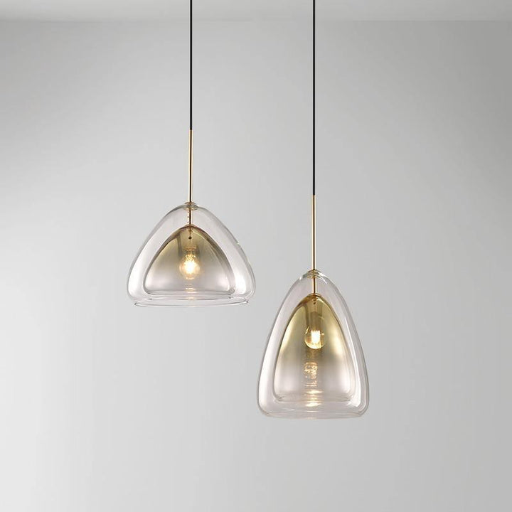Futurystyczna Lampa Wisząca ze Szkła