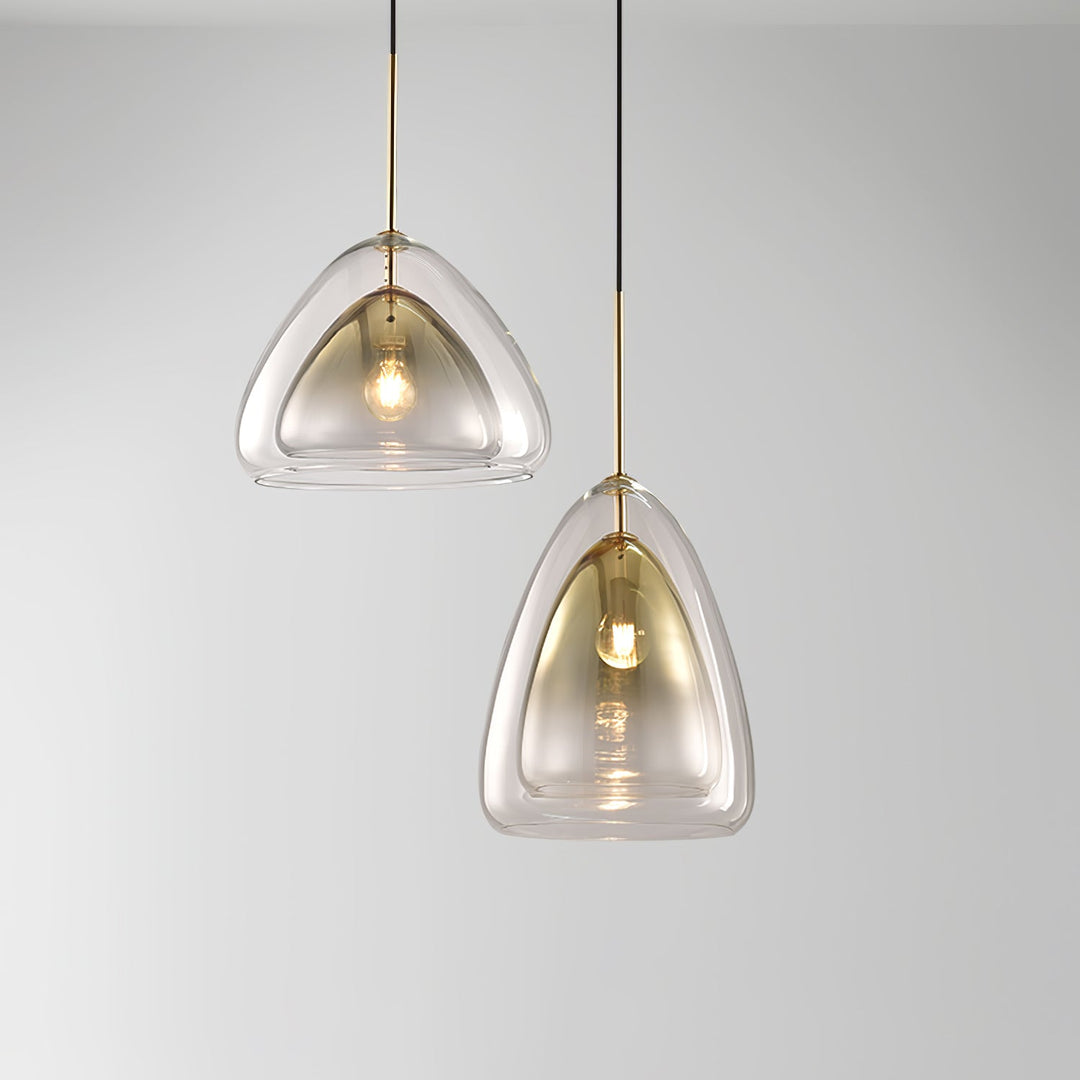 Futurystyczna Lampa Wisząca ze Szkła