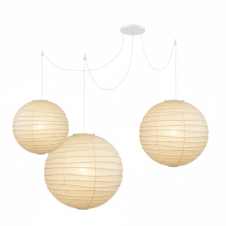 Lampa wisząca z papieru washi