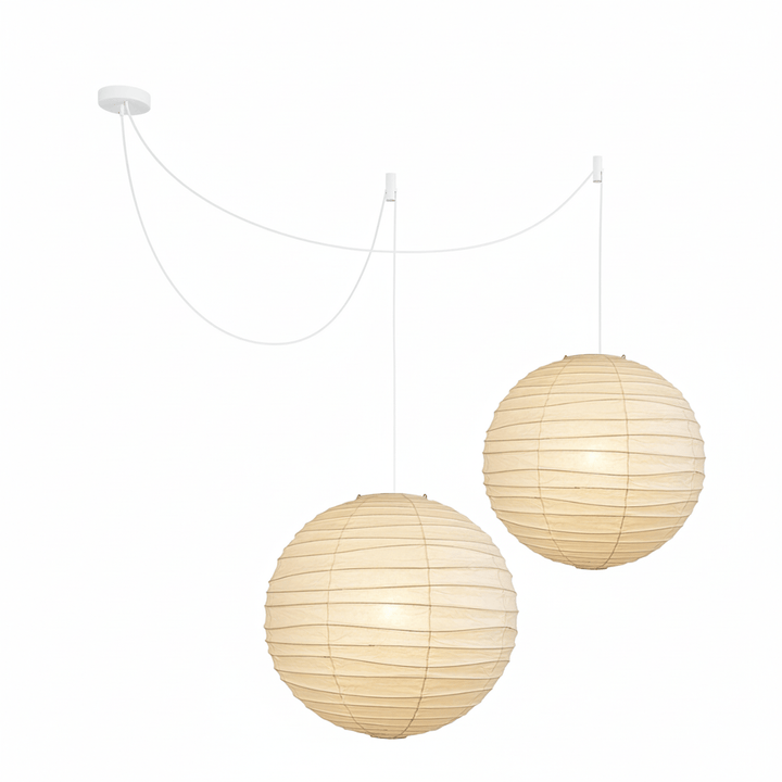 Lampa wisząca z papieru washi