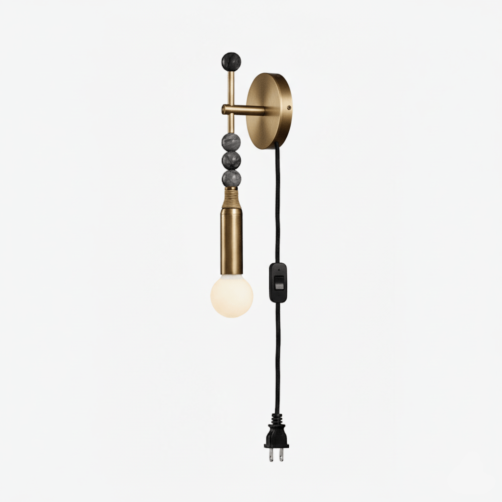 Lampa Ścienna z wtyczką Toam