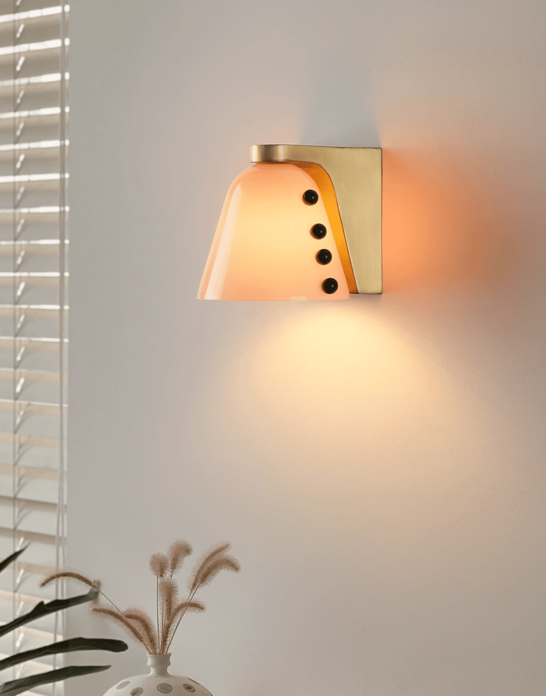 Szklana Lampa Ścienna Gemma