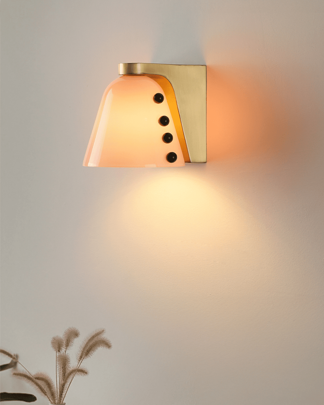 Szklana Lampa Ścienna Gemma