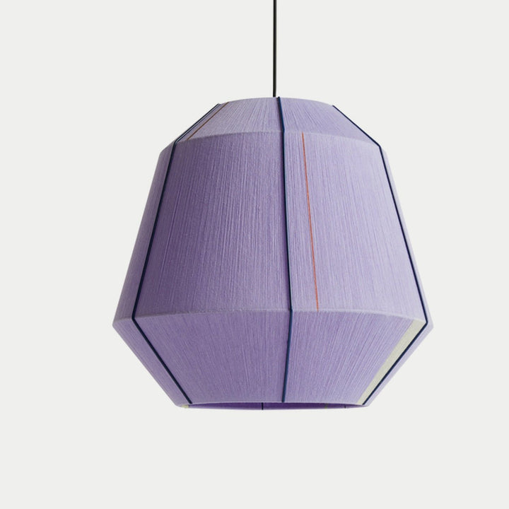 Lampa wisząca z ręcznie nawiniętym kloszem