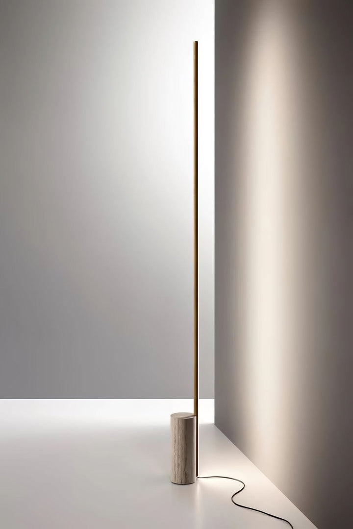 Lampa podłogowa w geometrycznym stylu
