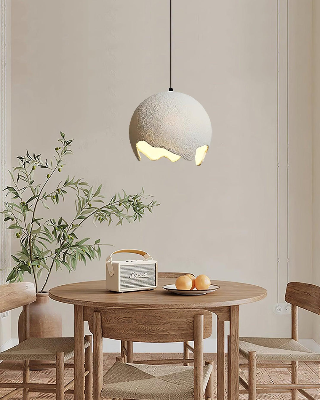 Geometryczny Wiszący Lampa z Żywicy